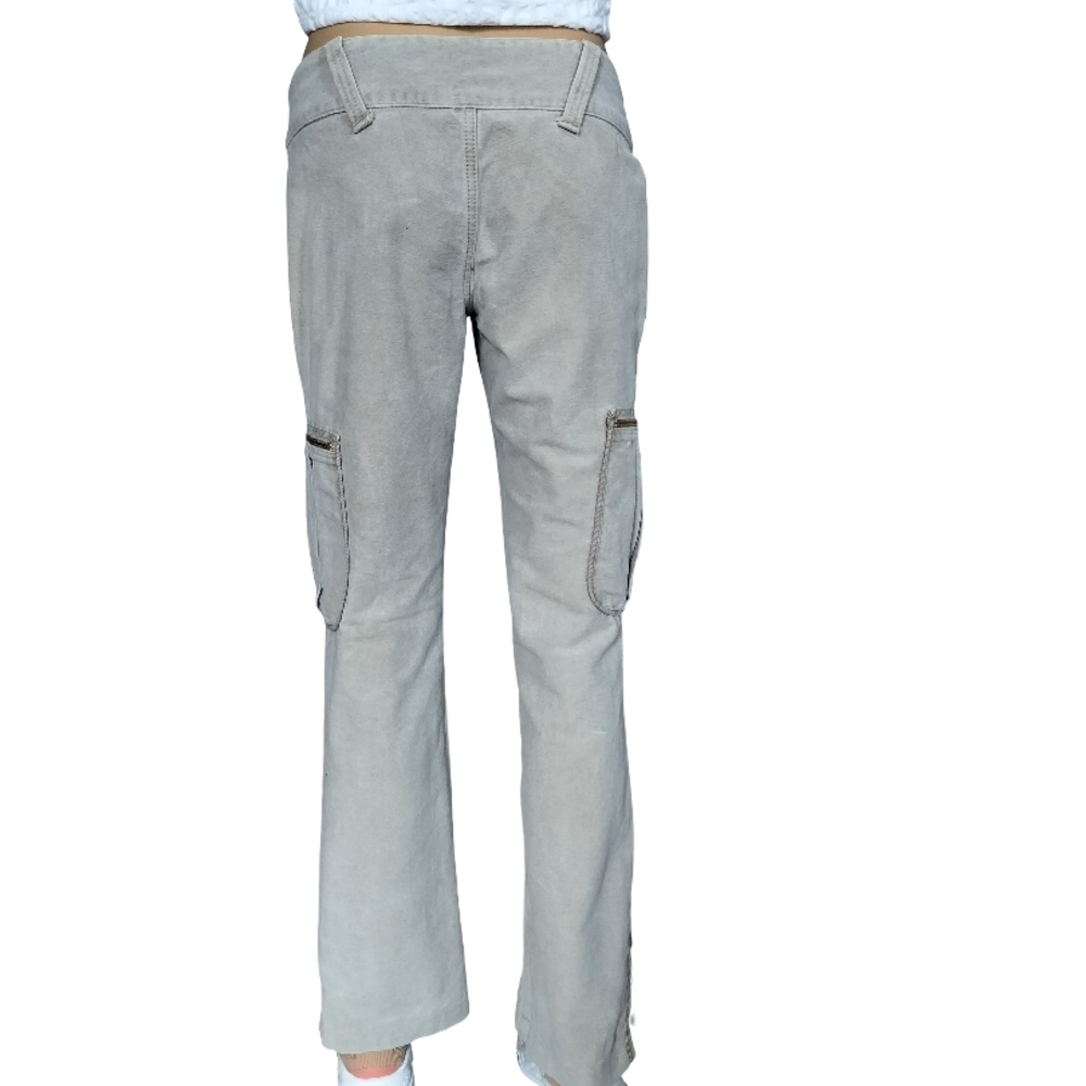 Women's Beige Corduroy Cargo Pants Size 2 - Picture 4 of 9